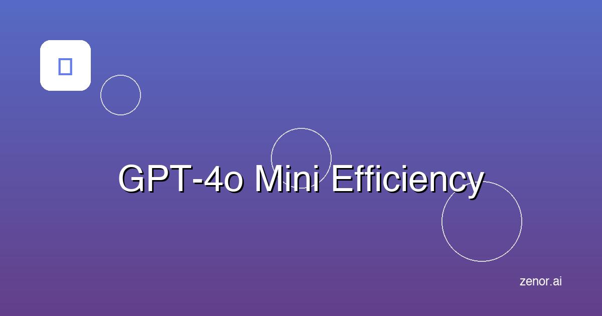 OpenAI's GPT-4o Mini: Why Smaller, Faster AI Models Are Perfect for E-commerce